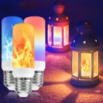 6pcs ampoule  flamme led e14 effet de lumire scintillante 5w 3 modes dclairage lampes dcoratives ...