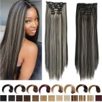 6pcs extension cheveux naturel clip60cm perruque femme naturelleclip in extension de cheveuxextension ... 6pcs extension cheveux naturel clip60cm perruque femme naturelleclip in extension de cheveuxextension ...