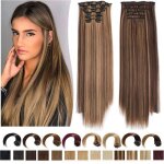 6pcs extension cheveux naturel clip 60cm perruque femme naturelle clip in extension de cheveux extension ... 6pcs extension cheveux naturel clip 60cm perruque femme naturelle clip in extension de cheveux extension ...