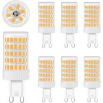 6pcs g9 led 10w ampoules led g9 blanc chaud 2700k equivalence incandescence 80w lumi�re 900lm ac 220v ...