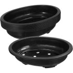6pcs grands pots de fleurs en plastique ovales avec drainage pour jardini�res d�coratives de jardinage ...