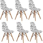 6pcs housse de chaise scandinaves extensible housse de chaise de salle à mangermotif médiéval noir et ... 6pcs housse de chaise scandinaves extensible housse de chaise de salle à mangermotif médiéval noir et ...