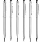 6pcs métal stylet stylo bille stylo 2 en 1 universel rétractable encre stylo avec stylet conseils pour ... 6pcs métal stylet stylo bille stylo 2 en 1 universel rétractable encre stylo avec stylet conseils pour ...