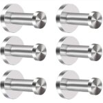 6pcs patère murale inox crochets porte manteau crochet peignoir serviette crochets patere salle de bain ... 6pcs patère murale inox crochets porte manteau crochet peignoir serviette crochets patere salle de bain ...