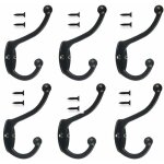 6pcs r�tro crochet pat�re porte manteau mural vintage crochet de porte m�tal pour salle de bain cuisine ...