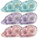 6pcs roller de colle double face rouleaux de ruban transparent distributeur pour fabrication de cartes ...