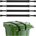6pcs serrure poubellemulti - usagessangle r�glable de 68 � 122 cmnoir avec double griffe m�talserrures ...
