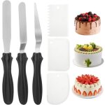 6pcs spatule coude patisserie gteaux lissage spatule inox spatule coude patisserie lissage gateau ...