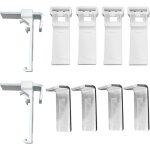 6pcs support de serrage pour rideaux enrouleurs pour store enrouleur pvc fentre en bois vantaux de porte ...