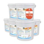 6x 10 kg lessive en poudre microactiv� en pot de 10 kg