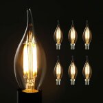 6x ampoule edison e14 4w ampoule bougie dcorative rtro c35l blanc chaud lampe bougie antique ampoule ...