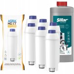6x filtre  eau pour machine  cafe delonghi remplacement aquanext + dtartrant pour machine  cafe 1l ...
