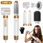 ?7 en 1?brosse soufflante - seche cheveux ionique avec auto - boucleur brosse lissante - 1400w - 3 temp�rature ...