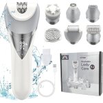 7 en 1 pilateur lectrique femme rasoir bikini rasoir pour visage brosse pour visage ipx6 humide et ...