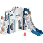 7 en 1 toboggan pour enfants avec panier de basket bote de rangement et chafaudage pour tout - petits ...