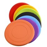Frisbee pour chien - multicolore - silicone - flottant - jouet interactif - dressage rapide Frisbee pour chien - multicolore - silicone - flottant - jouet interactif - dressage rapide
