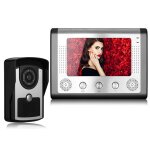A 7 pouces couleur interphone vid�o sonnette vision nocturne mat�riel de cam�ra �tanche machine ext�rieure ...
