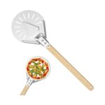 7 pouces pelle a pizza perforée spatule pizza paddle ronde en aluminium anodisé dur avec résistance aux ... 7 pouces pelle a pizza perforée spatule pizza paddle ronde en aluminium anodisé dur avec résistance aux ...