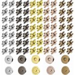 70 boutons magn�tiques fermoir magn�tique bouton bouton aimant� 14 mm 5 couleurs couture artisanale bouton ...