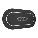 70 x 35 pouces - duoku - plateau de table de poker - 6  8 joueurs - pliable - rond - tapis de poker ...