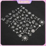 70pcs pendentifs en acier inoxydable accessoires de fabrication de bijoux pour bracelet de collier de ...