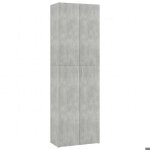 (72528)classeur  tiroirs chicarmoire de bureau gris bton 60x32x190 cm bois dingnierie fr