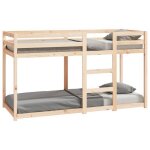 73976& lit superpos� s�parable - 75x190 cm - aspect bois de pin massif - l195. 5x l80. 5x h112 cm
