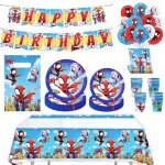 77 pi�ces spiderman vaisselle ensemblevaisselles anniversaire kit pour enfantsd�cor anniversaire f�te ...
