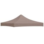 ?7714951)b�che de auvent / abri scandinave - styletoit de tente de r�ception 3x3 m taupe 270 g / m�