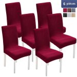 7magic lot de 6 housses de chaise housse de chaise extensible lavable universelle avec bande élastique ... 7magic lot de 6 housses de chaise housse de chaise extensible lavable universelle avec bande élastique ...