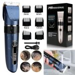 7magic - tondeuse cheveux professionnelle  led - rechargeable usb - lavable - 6 peignes
