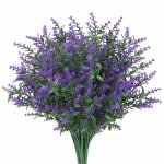 8 bouquets de lavande artificielle ? résistants aux uv déco extérieure / jardin / porche 8 bouquets de lavande artificielle ? résistants aux uv déco extérieure / jardin / porche