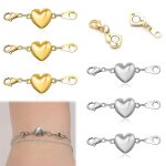 8 fermoirs magntiques pour bijoux colliers et bracelets diy or et argent