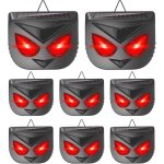 8 lampes r�pulsives solaires anti - pr�dateurs pour poulailler repoussent coyotes cerfs renards ratons ...