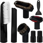 8 pcs accessoire aspirateur embout aspirateur noir brosse aspirateur universel avec adaptateur 32 mm ...