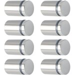8 pcs publicit� vis en acier inoxydable entretoise de verre publicitaire pour plaques et pr�sentoirs ...