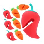 8 pices anti - dbordement de couvercle de casserole pince  pot en silicone lve - couvercle de casserole ...