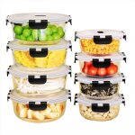 8 pièces boîtes de conservation en verre avec couvercle (4 * 1300ml + 4 * 620ml)boite verre hermetique ... 8 pièces boîtes de conservation en verre avec couvercle (4 * 1300ml + 4 * 620ml)boite verre hermetique ...