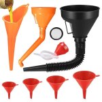 8 pi�ces entonnoir carburant multifonctions entonnoir huile moteur entonnoir essence avec tuyau et bec ...