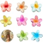 Pinces � cheveux - fleur hawa�enne - 8 couleurs - design �l�gant - mat�riau durable