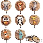 8 pièces porte manteau mural enfant en forme danimaux kit autocollant patere murale bois patères pour ... 8 pièces porte manteau mural enfant en forme danimaux kit autocollant patere murale bois patères pour ...