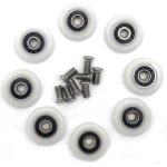 8 pi�ces roulette porte coulissante douche roulette de douche 23mm roulette porte coulissante roulettes ...