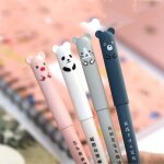 8 stylos effaables mignons kawaii dessin anim animal chat cochon ours panda stylo gel effaable tudiant ...