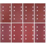 80 feuilles de papier abrasif 93 x 185 mm 8 trous de papier abrasif 40 / 60 / 80 / 120 / 180 / 240 / ...