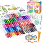 81 couleurs feutres acrylique1 - 6mm marqueur peinture acrylique stylo pointe pinceau - acrylic paint ...