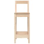 ?81909?2 pices chaises de bar et cuisine 40x415x112 cm bois de pin solide - l40x p41. 5xh112 cm