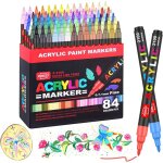 84 couleurs feutres peinture acrylique ?feutre acrylique � pointe unique avec pointes de remplacement ...