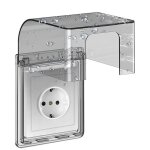 Type 86 cache prise etanche electrique murale prise electrique de courant etanche 10. 8x7. 5x12. 3cm