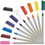 89 feutre fin - etui de 10 couleurs vives - pointe ronde extra - fine3 mm - feutre fin pour une criture ...