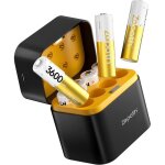 8pcs 15v aa lithium batteries rechargeables avec chargeur 8 slots 3600 mwh dobbia a batteries rechargeables ...